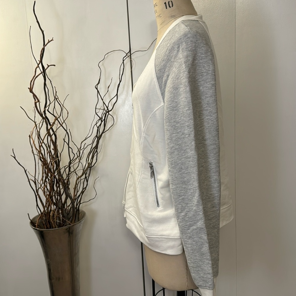 Lane Bryant long sleeve zip up sweater with zipper pockets - Picture 3 of 5